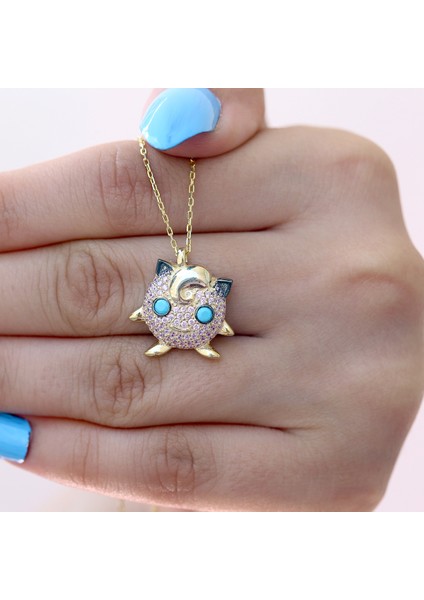 Pokemon Jigglypuff Gümüş Kolye modelleri