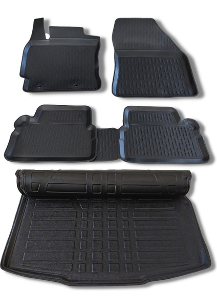 Toyota Auris Paspas Bagaj Havuzu Set 2013 2018 Arası 3D Wöller Ultraflex Set