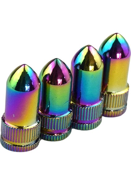 Arabalar Bisikletler Motosikletler İçin Bayrak Desenli 4x Alüminyum Bisiklet Valf Kapakları 1 (Yurt Dışından)