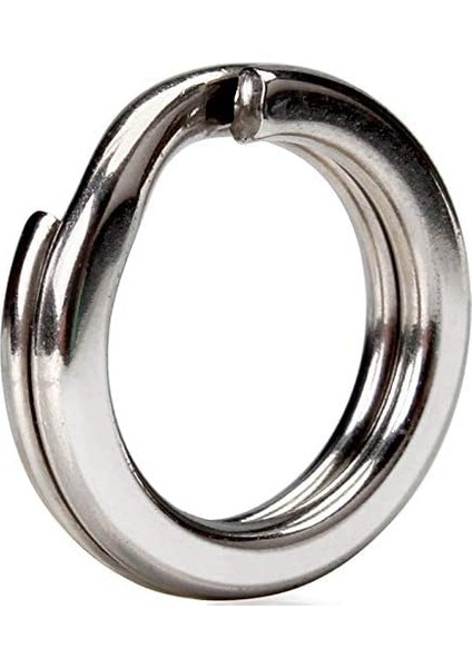 4.5 Mm,No:1-7 kg Çeker, 40 Adet Paslanmaz Çelik Nikel Kaplamalı Split Ring-Halka