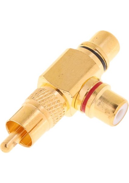 2pcs Rca Sağ Açılı Konektör Fiş Adaptörü Erkek 2 Dişi Altın Kaplamaya (Yurt Dışından) indirimleri