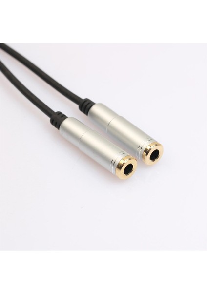 3,5mm 1 Erkek Kriko Tıkacı 2 Dişi Soket Y'yi Ayırıcı Kablo Adaptörü (Yurt Dışından) modelleri