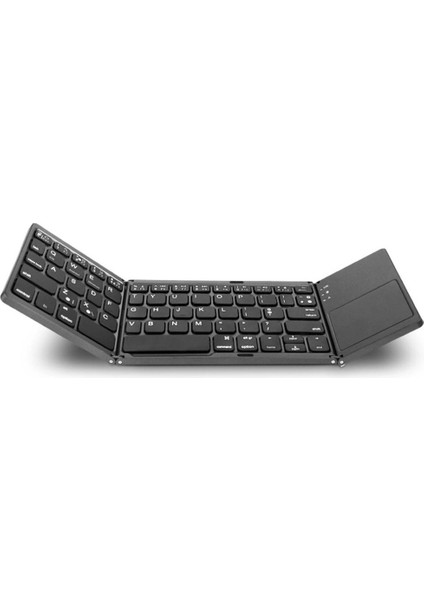 Taşınabilir Kablosuz Katlanır Klavye Bluetooth 3.0 Katlanabilir Dokunmatik Yüzey Siyahı (Yurt Dışından) fiyatları