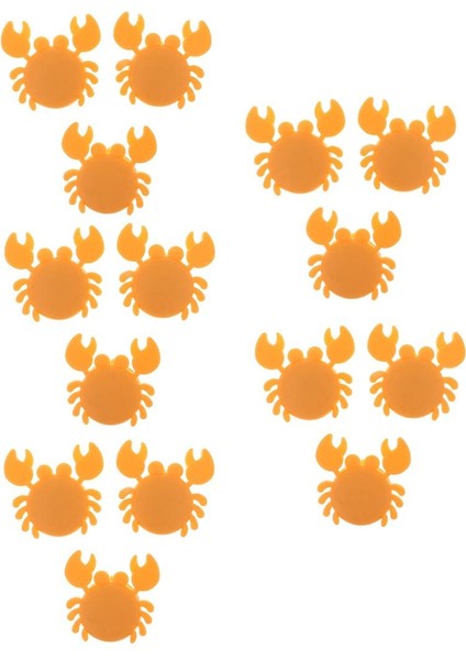 15 Parça Kablo Tutucu Klips Organizatör Bağları Portakal (Yurt Dışından)