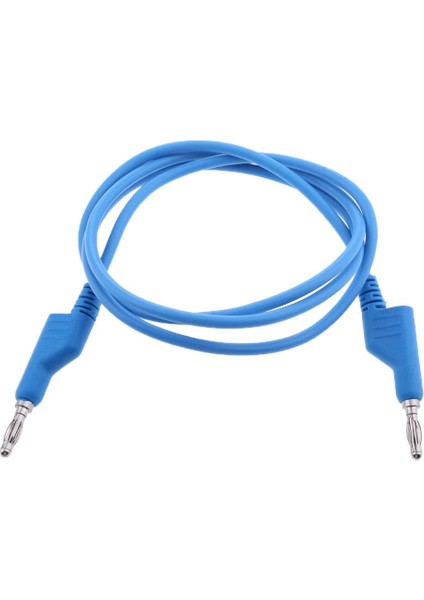 1m/3ft Çift Uçlu Tam Bakır Istiflenebilir Muz Kablo Mavisi (Yurt Dışından)