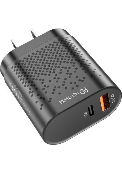 Qc 3.0 Pd Şarj Cihazı Bloğu Siyah Şarj (Yurt Dışından)