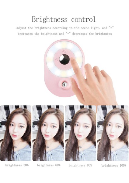 Pembe Için Mini Taşınabilir LED Dolgu Spa Nemlendiricisi (Yurt Dışından) indirimleri