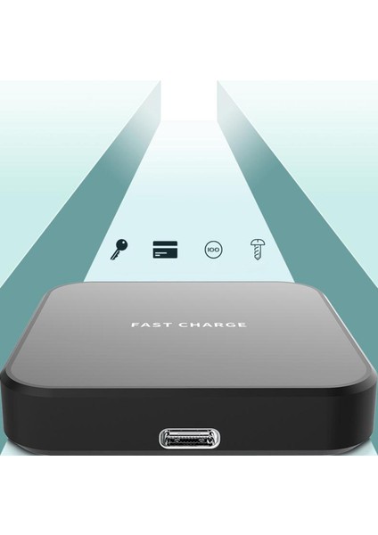 Magideal Kablosuz Şarj Cihazı, USB C Kablosu Ile Kablosuz Şarj Cihazı, 12/12 Siyah Için Alan (Yurt Dışından)