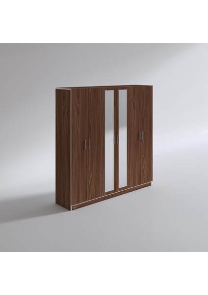 Kenzlife gardırop 6 kapaklı kapılı anemon 180*180*42 cvz aynalı gardolap dolap modelleri