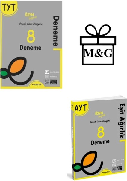 TYT Genel Deneme ve AYT Eşit Ağırlık 8'li Deneme