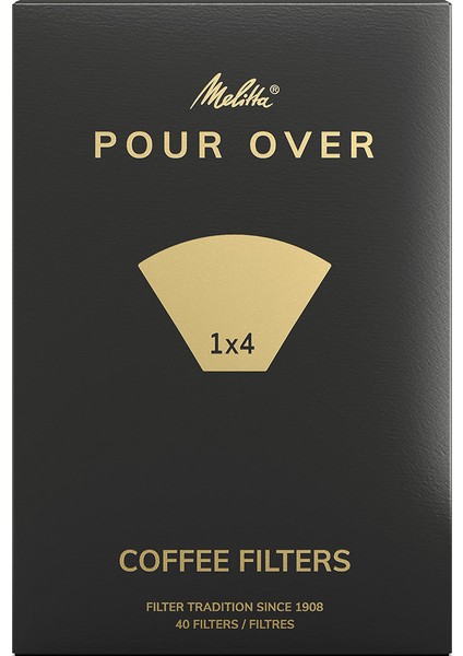 1x4® Pour Over Kahve Filtre Kağıdı 40 Adet