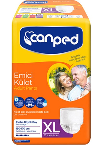 Emici Külot Hasta Bezi Ekstra Büyük Boy Xl 30 Lu x