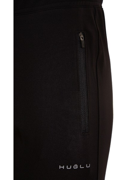 Huğlu Yazılı Siyah Renk Eşofman Alt modelleri