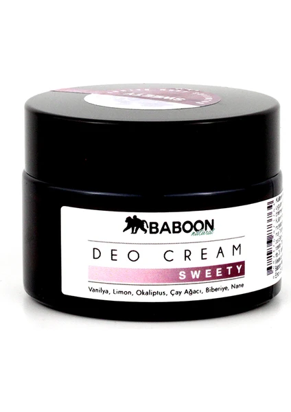 Baboon Natural Baboon Deo Cream - Sweety 30ML