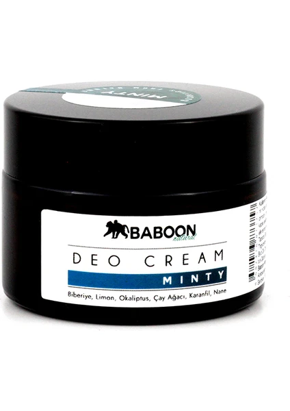 Baboon Natural Baboon Deo Cream - Minty 30ML