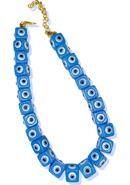 Big Big Evil Eye Kolye - '' Şifalı Ellerle Sarmalanıyorum ''