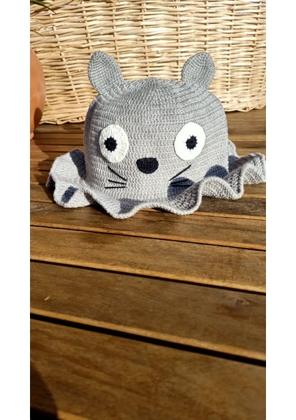 Handmade Totoro Desenli Kadın Şapkası, %100 Pamuk modelleri