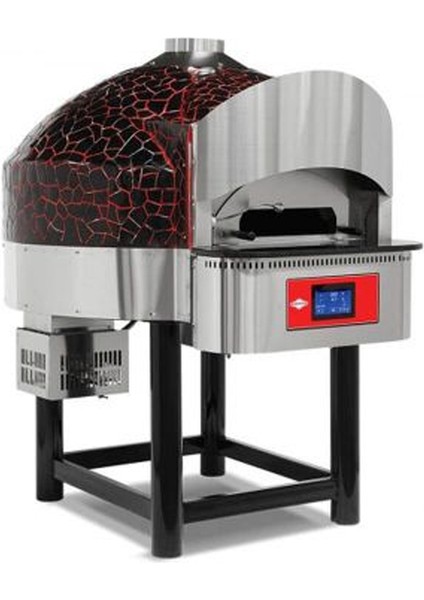 Emp.spo.04-D Diital Gazlı Döner Taban Pizza Fırını 6 Pizza Kapasiteli