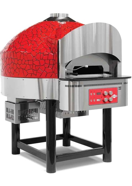 Emp.spo.03 Gazlı Sabit Tabanlı Pizza Fırını 9 Pizza Kapasiteli