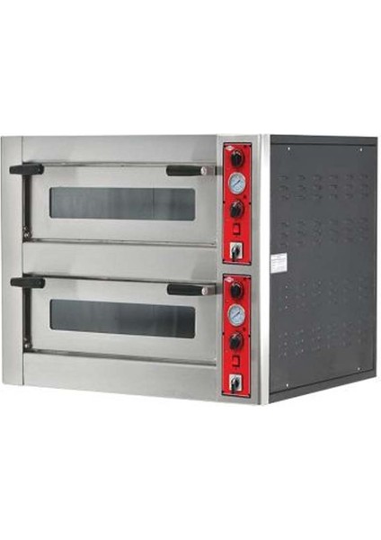 Emp.4+4g Gazlı Pizza Fırını Iki Katlı 30 cm 4+4 Pizza Kapasiteli