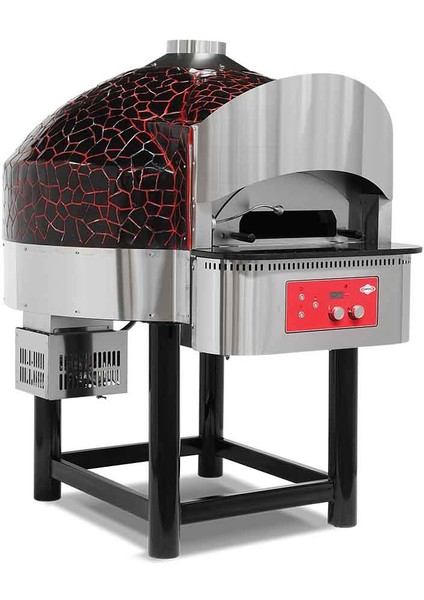Emp.spo.04 Gazlı Döner Tabanlı Pizza Fırını 6 Pizza Kapasitel