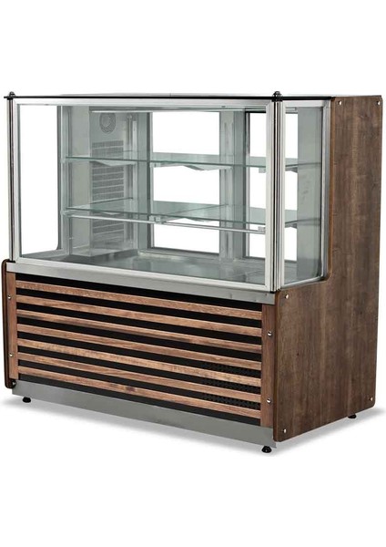 EMP.MZ.100.P.DC Merkür Et ve Meze Vitrini Paslanmaz Çelik 100X75X135 cm