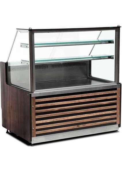 EMP.VT.D.100.S Plüton Düz Cam Et ve Meze Teşhir Vitrini 100X87X135 cm
