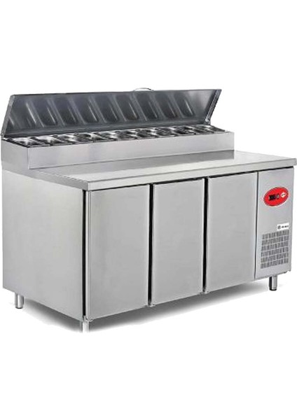 EMP.200.70.01-PS Pizza Salata Buzdolabı 3 Kapılı 500 L