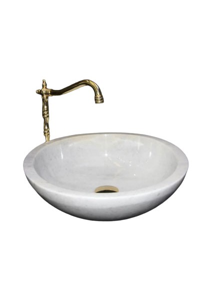 Muğla Kristal Beyaz Eğimli Lavabo