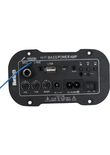 Hi-Fi Bass Güç lifikatörü 220V Tf/usb Oyuncu Motosiklet Tiyatrosu Için DIY.8X8CM (Yurt Dışından)