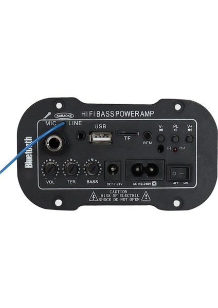 Hi-Fi Bass Güç lifikatörü 220V Tf/usb Oyuncu Motosiklet Tiyatrosu Için DIY.8X8CM (Yurt Dışından)