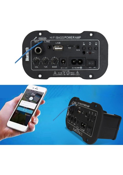 Hi-Fi Bass Güç lifikatörü 220V Tf/usb Oyuncu Motosiklet Tiyatrosu Için DIY.8X8CM (Yurt Dışından)