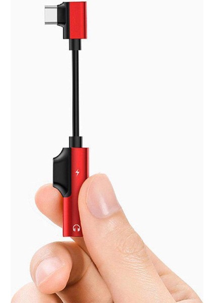 Pixel 2/3/4 Xl Kırmızı Için Aux Stereo Kulaklıklar Için Pd Kulaklık Adaptörü (Yurt Dışından)