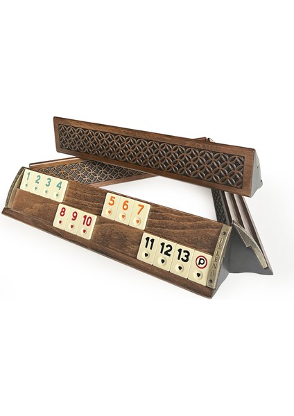 Vıp Oymalı Masif Ahşap Okey Takımı Begonya modelleri