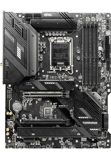 MB MAG B760 TOMAHAWK WIFI DDR4 SOKET 1700 DDR4 5400 PCI-E Gen 4 3X M.2 USB3.2 1x 2.5G LAN WI-FI 6 ATX Anakart