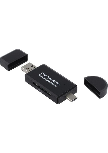 Standart USB Erkek (Siyah) ile USB 2.0 Adaptör/ Kart Okuyucu Mikro USB Otg (Yurt Dışından)