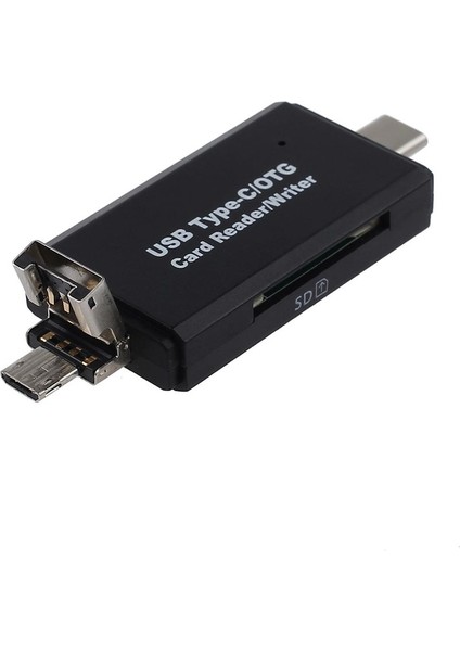 Standart USB Erkek (Siyah) ile USB 2.0 Adaptör/ Kart Okuyucu Mikro USB Otg (Yurt Dışından)