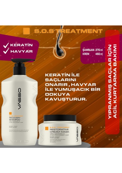 Women Gümüş Kolye Hediyeli Aşırı Yıpranmış Saçlar Için Acil Kurtarma Keratinli Havyarlı S.o.s modelleri