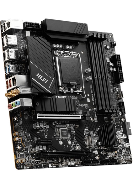Msı Pro B760M-A Wıfı Ddr4 Soket 1700 Ddr4 5333(OC) Pcı-E ,m.2 Usb3.2 Hdmı,dp 1x 2.5g Lan wı-Fı 6e Matx modelleri