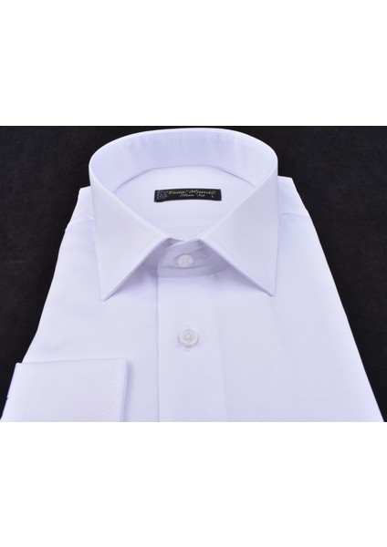 Mikro Saten Slimfit Gömlek/beyaz/l