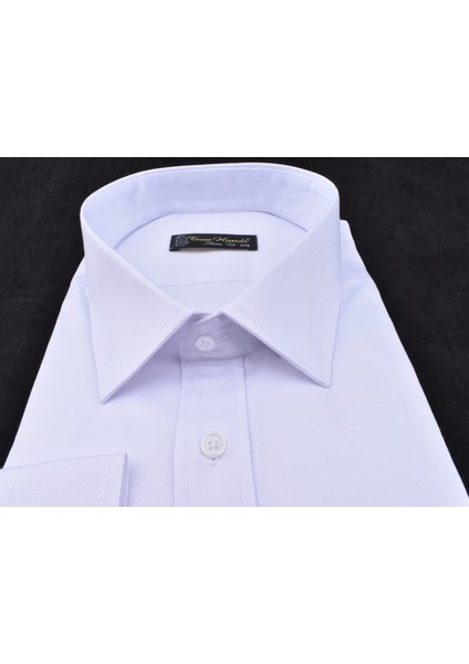 Pamuk Likra Slimfit Gömlek/beyaz/xxl fırsatları