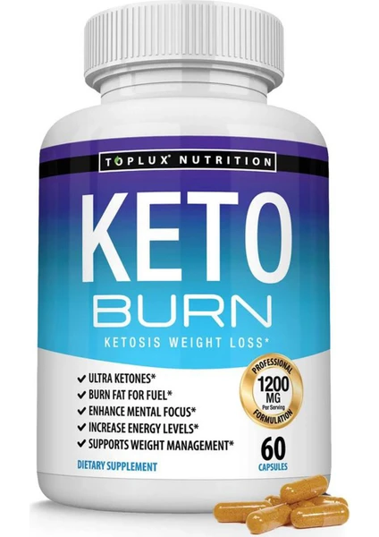 Keto Burn Detox Diyet Takviyesi 60 Kapsül