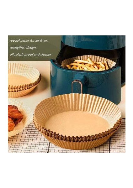 Fritöz Pişirme Kağıdı - Air Fryer Liners Hava Fritözü Xiaomi Philips Yağsız Tefal Kumtel Mı modelleri