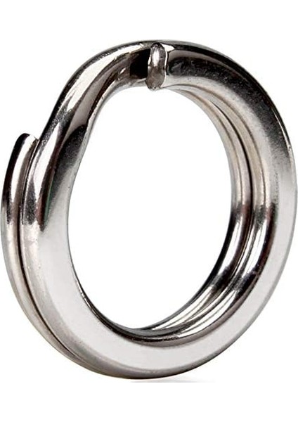 7.5 Mm,No:6-36 kg Çeker, 30 Adet Paslanmaz Çelik Nikel Kaplamalı Split Ring-Halka modelleri