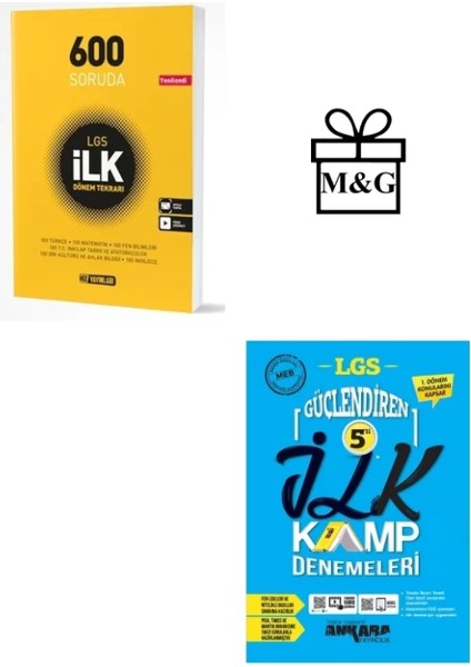 LGS 8.sınıf 600 Soruda Ilk Tekrar ve Ilk Kamp Ilk Dönem Denemeleri