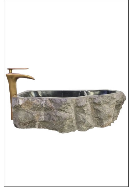 Toros Siyah Özel Tasarım Dışı Patlatma Lavabo