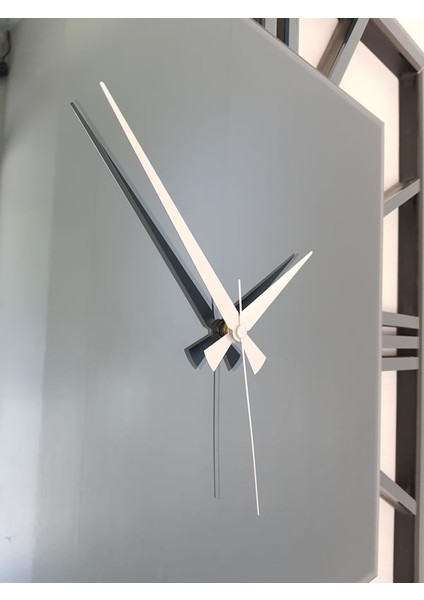 Time Smoked Model Füme Renk 70 Cm x 70 Cm Dekoratif Aynalı Duvar Saati