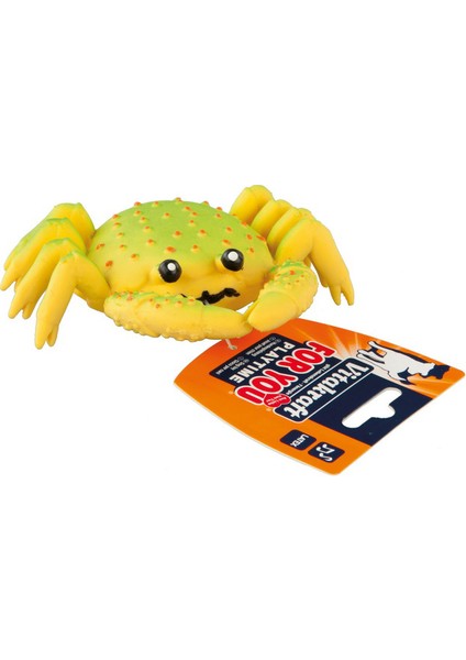 Lateks Köpek Oyuncağı Sesli Yengeç 10 cm