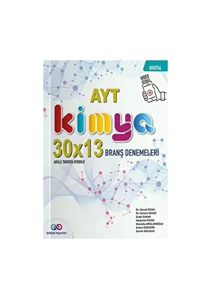 Orbital Yayınları AYT Kimya 30 x 13 Branş Denemeleri