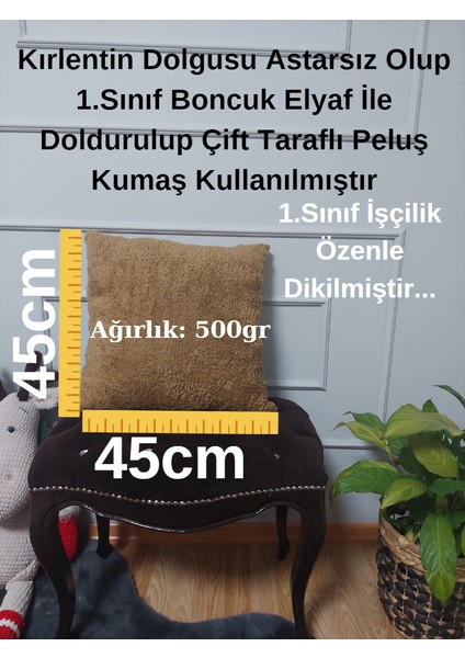 Peluş Dekoratif Kare Kırlent